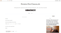 Desktop Screenshot of findingfinechocolate.com